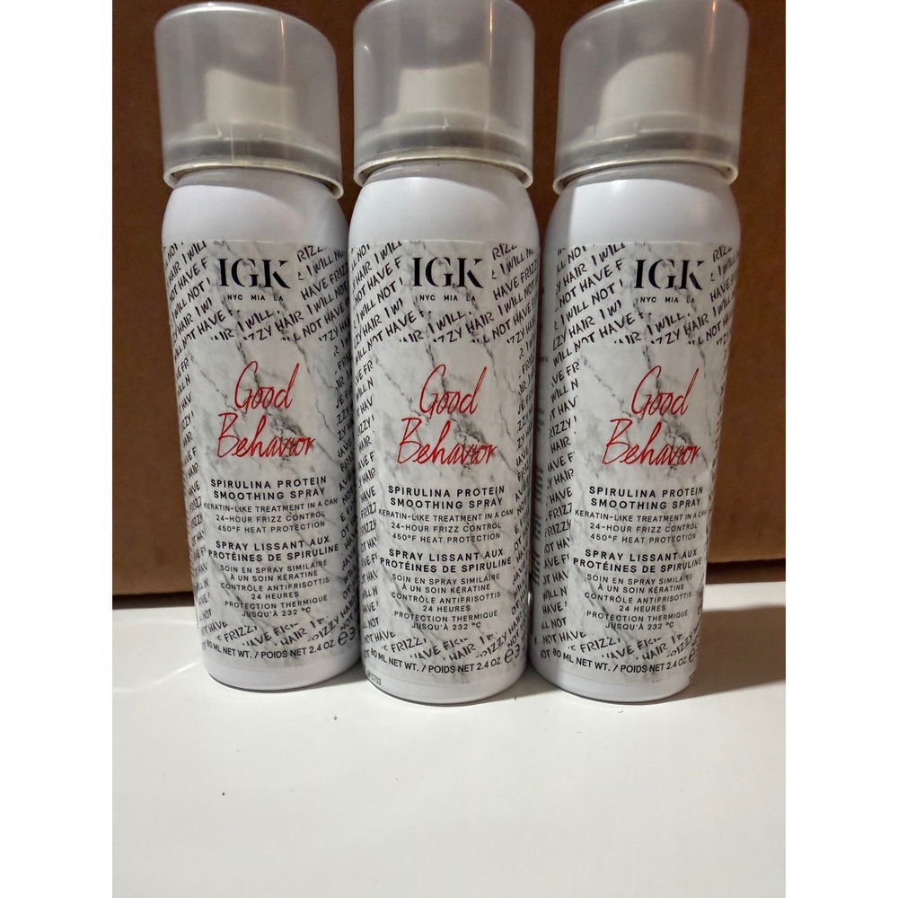 IGK Good Behavior Smoothing Spray Hair care Spirulina Protein Heat Protectant‎